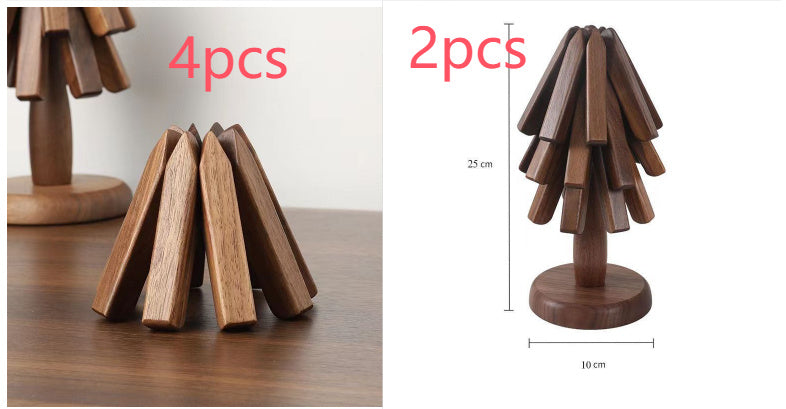 Walnut Solid Wood Table Decoration, Tree Anti-scald Thermal Pad