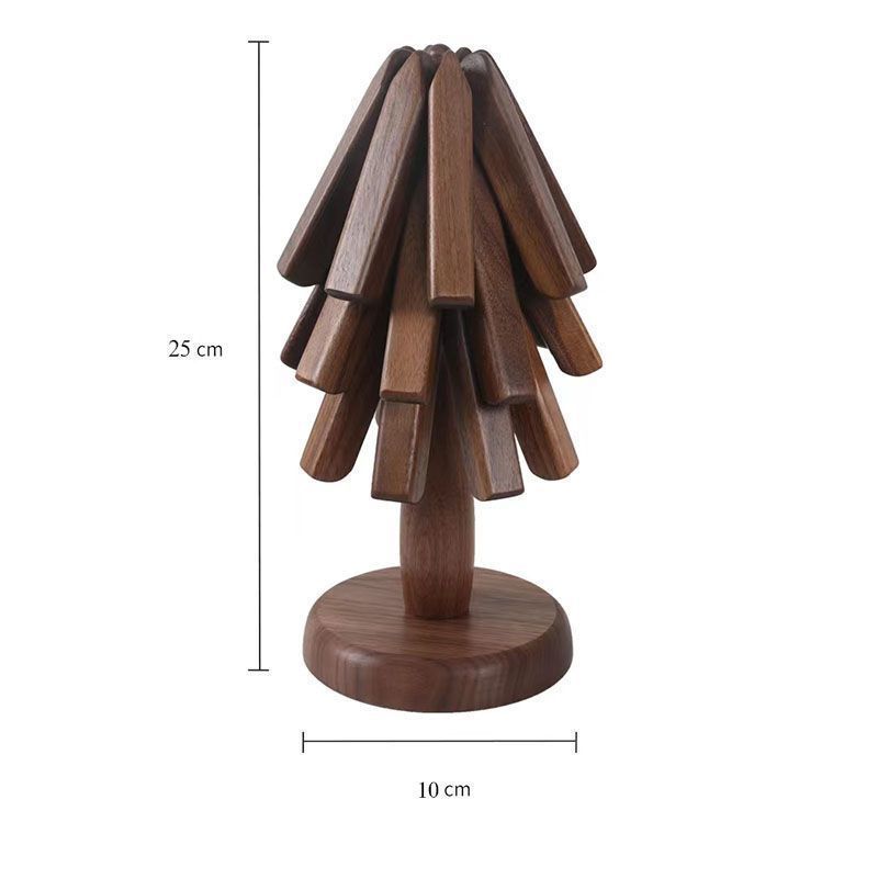 Walnut Solid Wood Table Decoration, Tree Anti-scald Thermal Pad