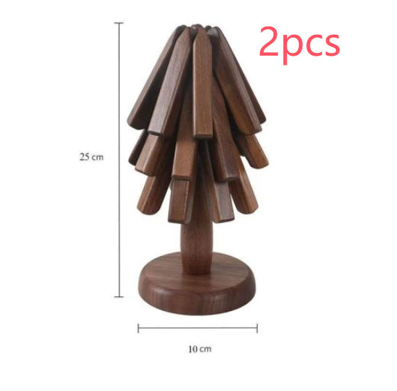 Walnut Solid Wood Table Decoration, Tree Anti-scald Thermal Pad