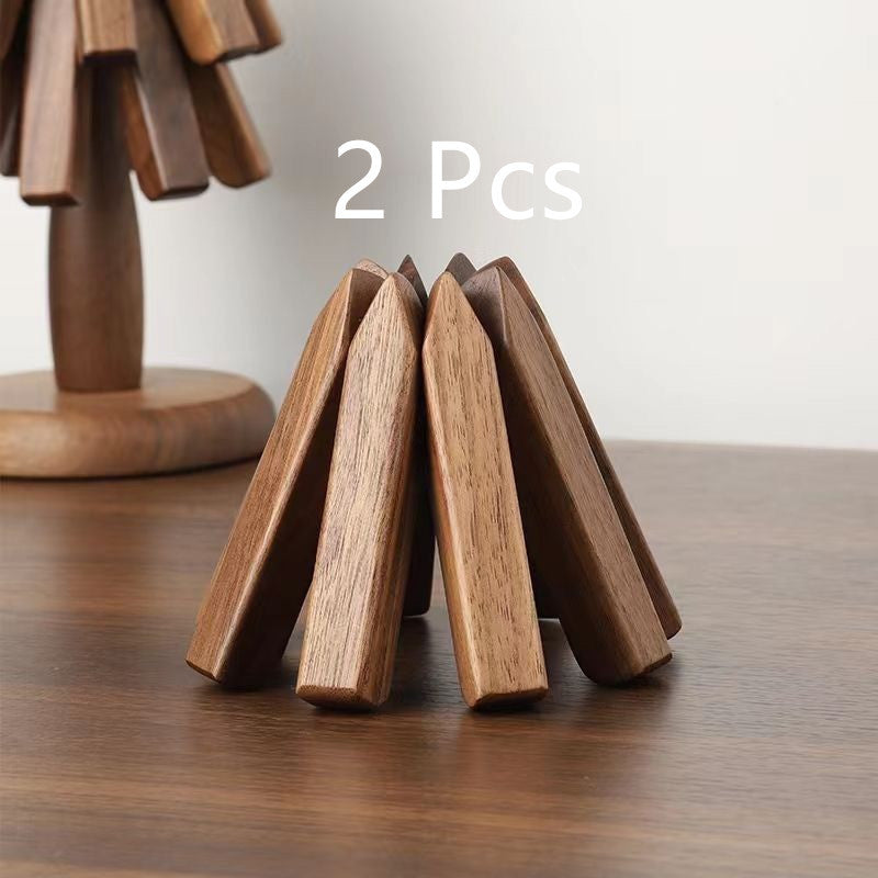Walnut Solid Wood Table Decoration, Tree Anti-scald Thermal Pad
