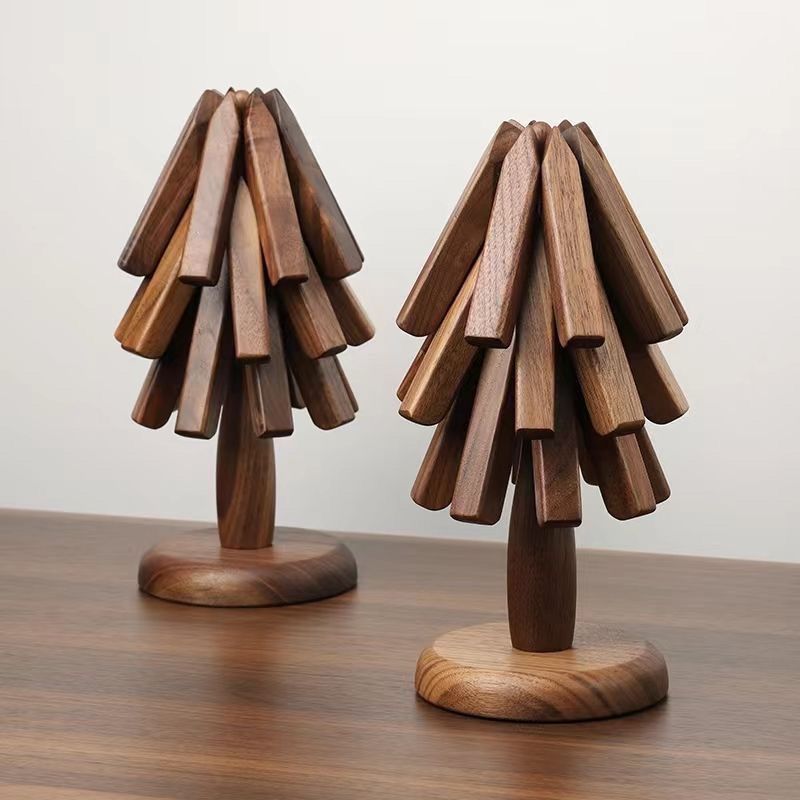 Walnut Solid Wood Table Decoration, Tree Anti-scald Thermal Pad